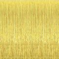 2 Pcs 3.2ft x 8.2ft Shiny Gold Metallic Tinsel Foil Fringe Curtains Photo Booth Backdrop for Birthday Wedding Holiday Celebration Bachelorette Party Decorations by i-CHONY