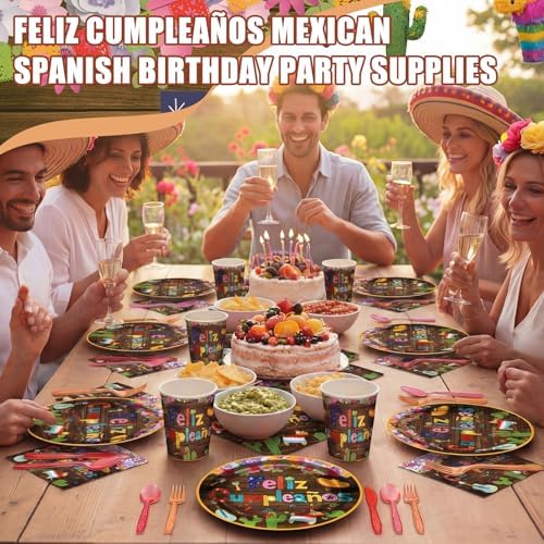 168 Mexican Birthday Party Decorations Set Fiesta Party Supplies - Image 6