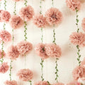 Pink Tissue Paper Pom Pom Garlands, Paper Flowers for Birthday Decorations, Baby Shower, Wedding Engagement, Bridal Shower, Spring Summer Party Decorations, 2 Pcs by Homarakble