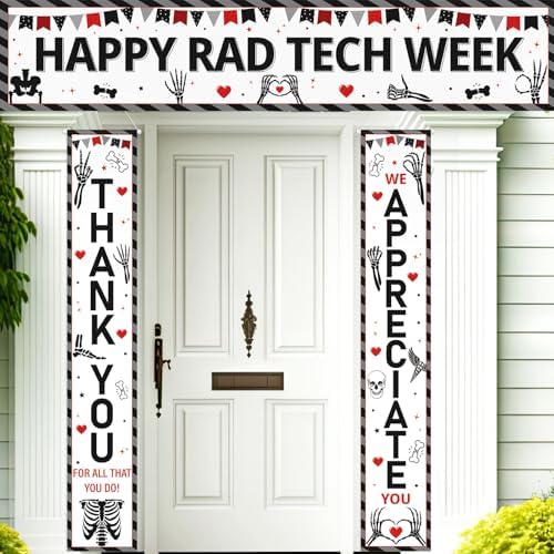 SmoothNovelty 3 Pcs Black Rad Tech Week Banner by SmoothNovelty