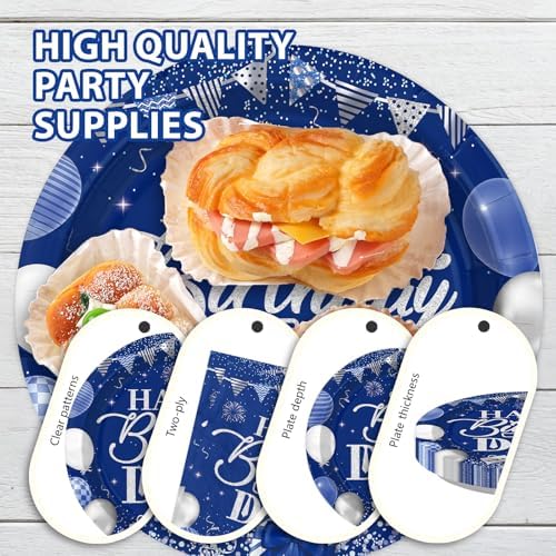 96Pcs Birthday Dad Party Decorations Serves 24 - Image 7