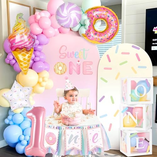 Kriyokiaa Sweet One 1st Birthday Decorations for Girl, 150 Pcs Kit - Image 4
