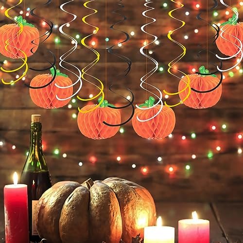 Colorful Ceiling Swirl Foil Decorations Hanging Plastic Streamer Themed Swirl Party for Halloween Graduation Celebration, Pack of 28 (Gold, Black and Sliver) - Image 7