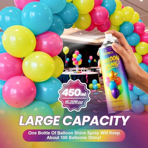 Balloon Shine Spray for Balloons : 15 oz High-Gloss Finish - Image 7