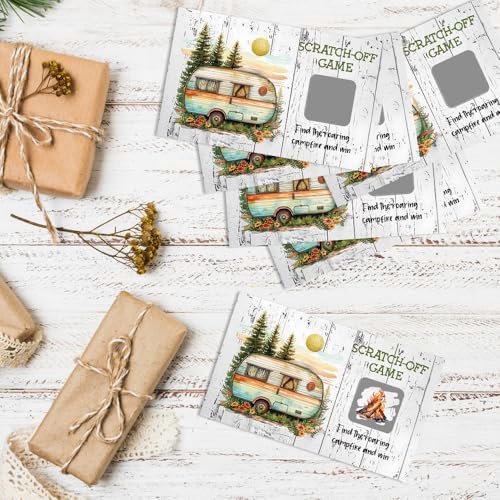 Camping Theme Scratch Off Game Cards for Camping Birthday Party - Image 4