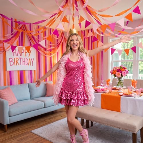 Frienda 14 Pcs Sunset Colors Party Decorations Set for Fancy Birthday Party - Image 5