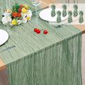 6 Pack Cheesecloth Table Runner 10Ft Christmas Gauze Boho Table Runners for Wedding Decor Bridal Shower Decorations Baby Shower Party(35" x 120") by Home
