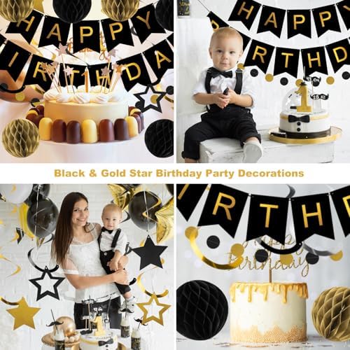 meowtastic Birthday Decorations Happy Birthday Banner with Honeycomb Balls - Image 4