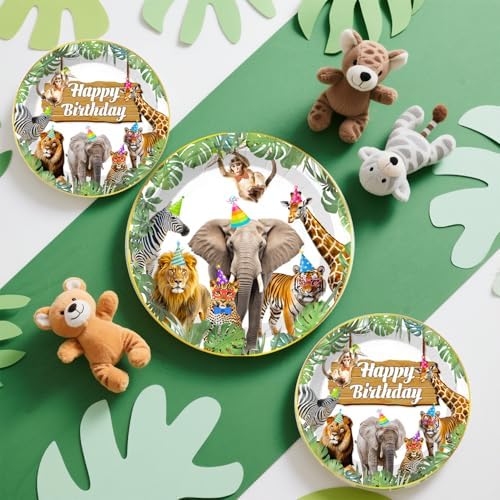 201PCS Safari Birthday Decorations, Jungle Party Set Serves 25 - Image 6