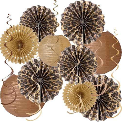Kriyokiaa Cheetah Leopard Print Birthday Decoration Set 16 Pcs by Kriyokiaa