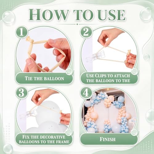 Amyhill 40 Pack 3.5 Inch Balloon Arch Clips 100 Pcs 260 Long Balloons Kit - Image 3