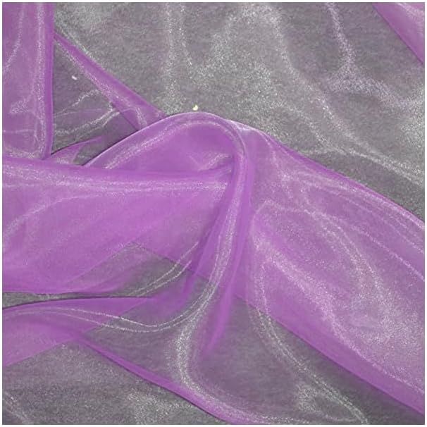 10 Yard Organza Fabric 44" Wide for Wedding Event Décor - Light Purple - Image 5