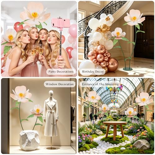 Giant Paper Flowers for Wall Decor 69 Inch - Image 2