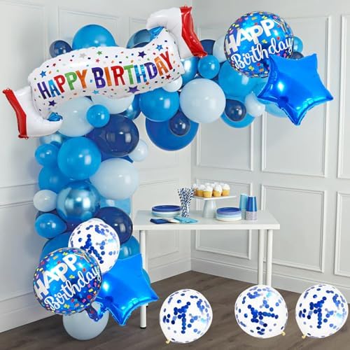 Birthday Decoration Set Colorful Happy Birthday Banner Balloon for Party Decorations and Party Supplies (Birthday H) - Image 3