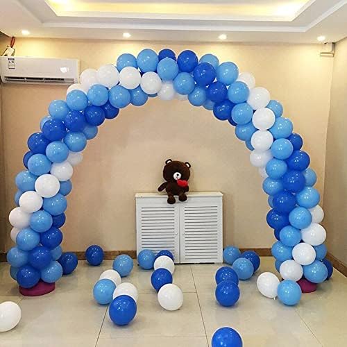 300 Pack Blue and White Balloons 5 Inch Mini Blue Light Blue White Latex Small Balloons Set for Birthday Wedding Bridal Baby Shower Supplies Graduation Party Decorations - Image 6