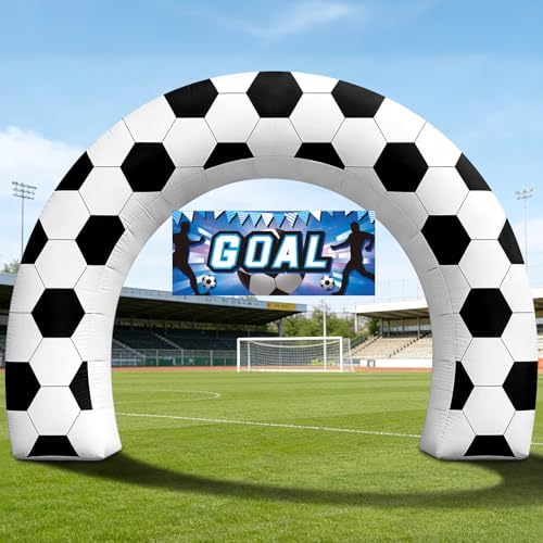 8FT Giant Soccer Inflatable Arch Match Day Viewing Party Decor by Eyourlife