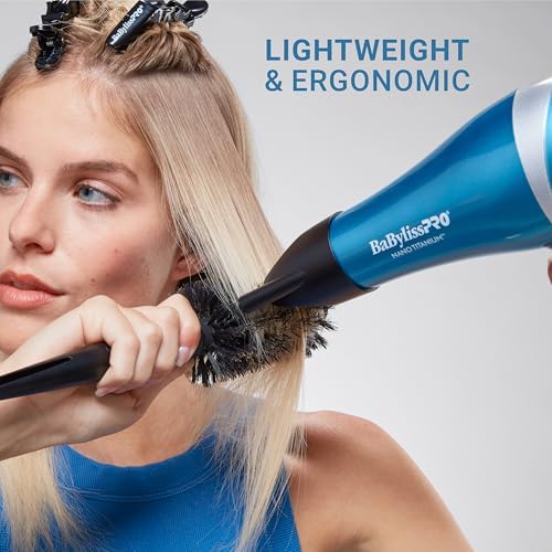 BaBylissPRO Nano Titanium 2000-Watt Blow Dryer with Concentrator Nozzle, Professional Grade Ionic Corded Styling Tool for Hair - Image 5