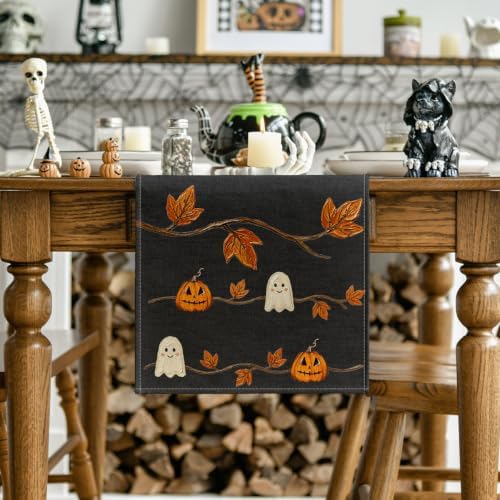 Artoid Mode 210 GSM Halloween Table Runner Home Party Decor 13x90 Inch - Image 2