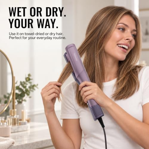 Tideway Hair Straightener, Hair Dryer & Wet-to-Dry Flat Iron,Ceramic Plates - Image 6