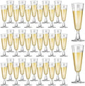 SUREHOME Plastic Champagne Flutes 40 Pack Disposable Champagne Glasses 5oz Clear Plastic Mimosa Glasses Wedding Cocktail Cups Bulk for New Years Eve Party Supplies 2026 Engagement Birthday Decorations by SUREHOME