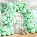 412pcs Pastel Mint Green Balloon Garland Arch Kit 18 12 10 5 Inch Different Sizes Light Latex Balloons for Baby Shower Birthday Wedding Jungle Forest Party Decoration by PAXILE