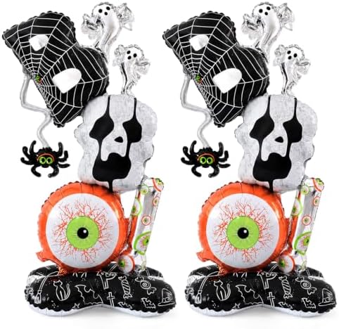 Halloween Balloons,2 Pack Giant Standing BOO Balloons,Halloween Decorations by FUDEFER
