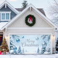 HOMETITUTE Ornaments Snow Trees Christmas Garage Cover 13x6ft by HOMETITUTE