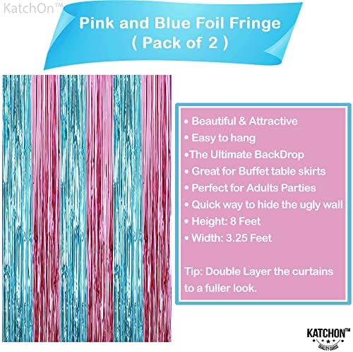 KatchOn XtraLarge Pink and Blue Streamers - 3.2 x 8 Ft, Pack of 2 - Image 4