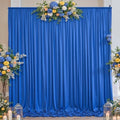 30ft x 10ft Wrinkle Free Royal Blue Backdrop Curtains for Parties, 6 Panels 5x10ft Silky Polyester Blue Photo Backdrop Drapes for Weddings Birthday Party Photography Background Stand by ENJOYYOURPARTY