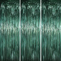 Voircoloria Retro Green Foil Fringe Backdrop Curtains, 3.3x6.6ft, 3pcs by Voircoloria