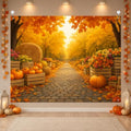 BlissYard Fall Backdrop Golden Tree Path Scene Decorations 8x6ft by BlissYard