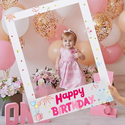 Beeveer 32 x 24 in Large Photo Booth Selfie Frame Props, White Vertical - Image 6