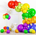 Voircoloria 134pcs Rainbow Balloons Garland Arch Kit, 18 12 10 5 Inch by Voircoloria
