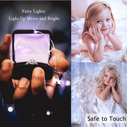 15 Packs Fairy String Lights, 6.6FT 20 LED Battery Operated Silver Copper Wire Starry String Light for DIY Party Christmas Costume Wedding Easter Table Decorations (Cool White) - Image 3