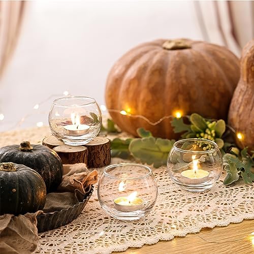 Volens 24PCS Clear Votive Candle Holders for Table Centerpieces - Image 3