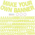 BEISHIDA Glitter Yellow 116 PCS A-Z DIY Letter Custom Banner Party Decor by Beishida