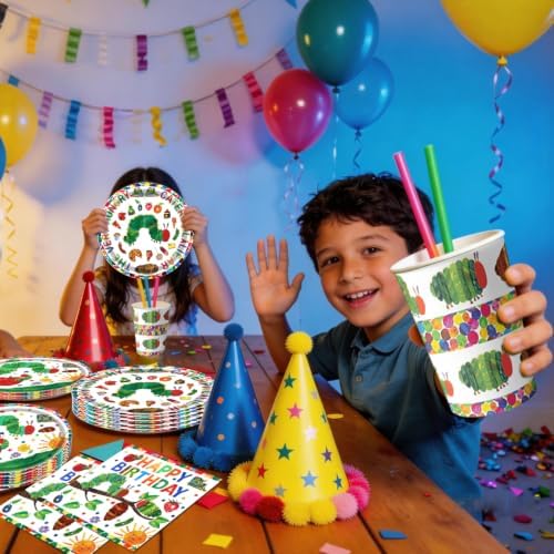 150pcs Hungry Caterpillar Party Supplies Butterfly Party Tableware 30 Guest - Image 5