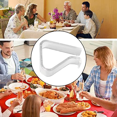 48 Pieces Transparent Clear Tablecloth Clips, Plastic Table Cloth Clips，Windproof Table Cover Holder Clamps，Table Cloth Holder for Christmas Home Wedding Party Indoor Outdoor Camping Picnic (Small) - Image 7