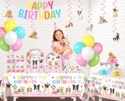 Dog Party Decorations Tableware Set, 20 Serves - Image 3