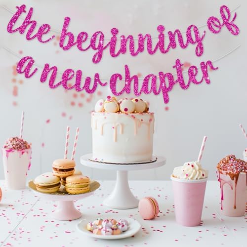 BEISHIDA Rose Red Pre-Strung Glitter The Beginning of A New Chapter Banner - Image 4