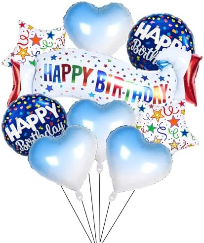 Birthday Decoration Set Colorful Happy Birthday Banner Balloon for Party Decorations and Party Supplies (Birthday L) by OSAMUHA