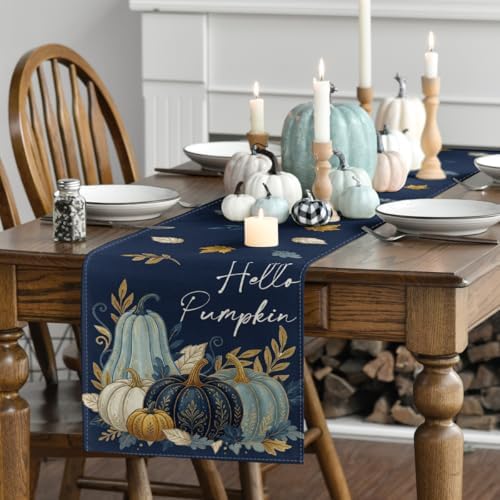 Artoid Mode 210 GSM Fall Table Runner Home Party Decor 13x90 Inch - Image 3