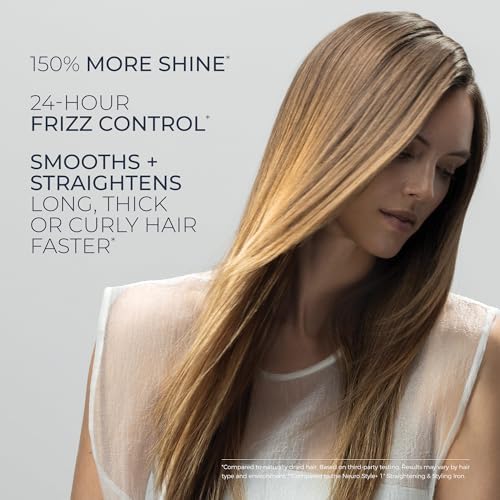Neuro by Paul Mitchell Smooth+ 1.75" Ceramic Straightening & Styling Iron, Travel Flat Iron, Dual Voltage for Worldwide Use, Extra-Wide Plate Size for Faster Styling - Image 5