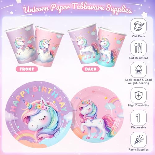 171Pcs Unicorn Birthday Party Decorations, Unicorn Birthday Party Supplies - Image 7