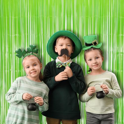 BRAVESHINE Pastel Green Streamers Party Backdrop Decorations 2 Pack - Image 3