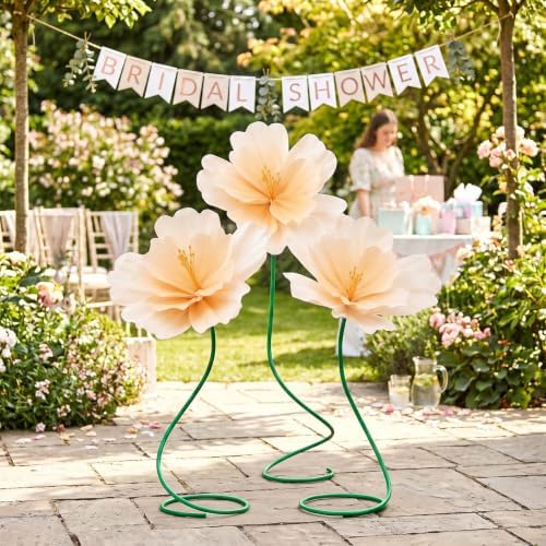 3 Pcs 5ft Giant Artificial Flowers Wedding, Yellow - Image 5