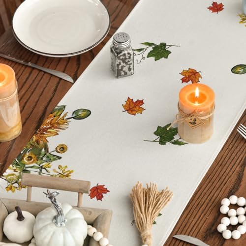 Artoid Mode 210 GSM Fall Table Runner Home Party Decor 13x72 Inch - Image 4
