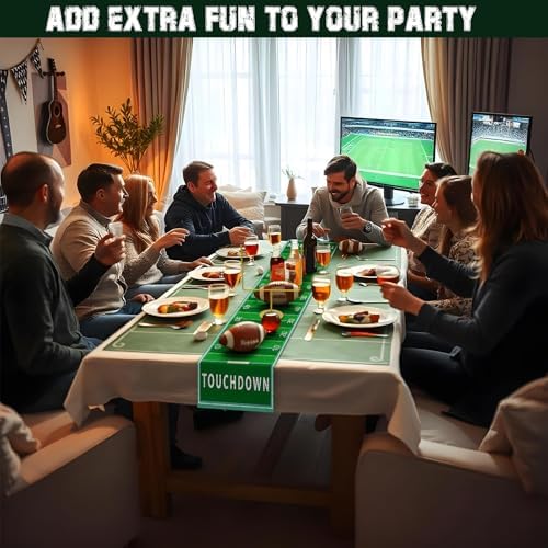 3 PCS Metal Football Goal Post Decoration Football Table Decor Football Field Goal Post Decoration Football Table Decorations for Football Theme Birthday Party Supplies - Image 5