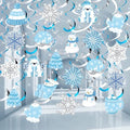 Winter Hanging Decorations, Christmas Spiral Swirls, 30-Pc Winter Decor by OuMuaMua