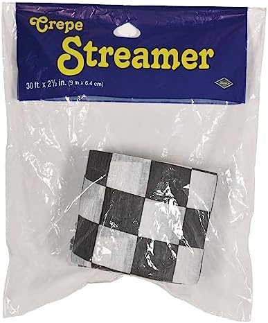 Beistle Flame Resistant Checkered Crepe Streamer, 21/2 by 30-Feet - Image 4